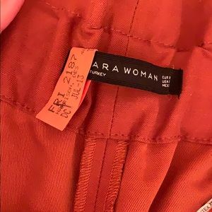 Zara Pants - Dark orange Zara High waisted pants Zara Pants - Dark orange Zara High waisted pants